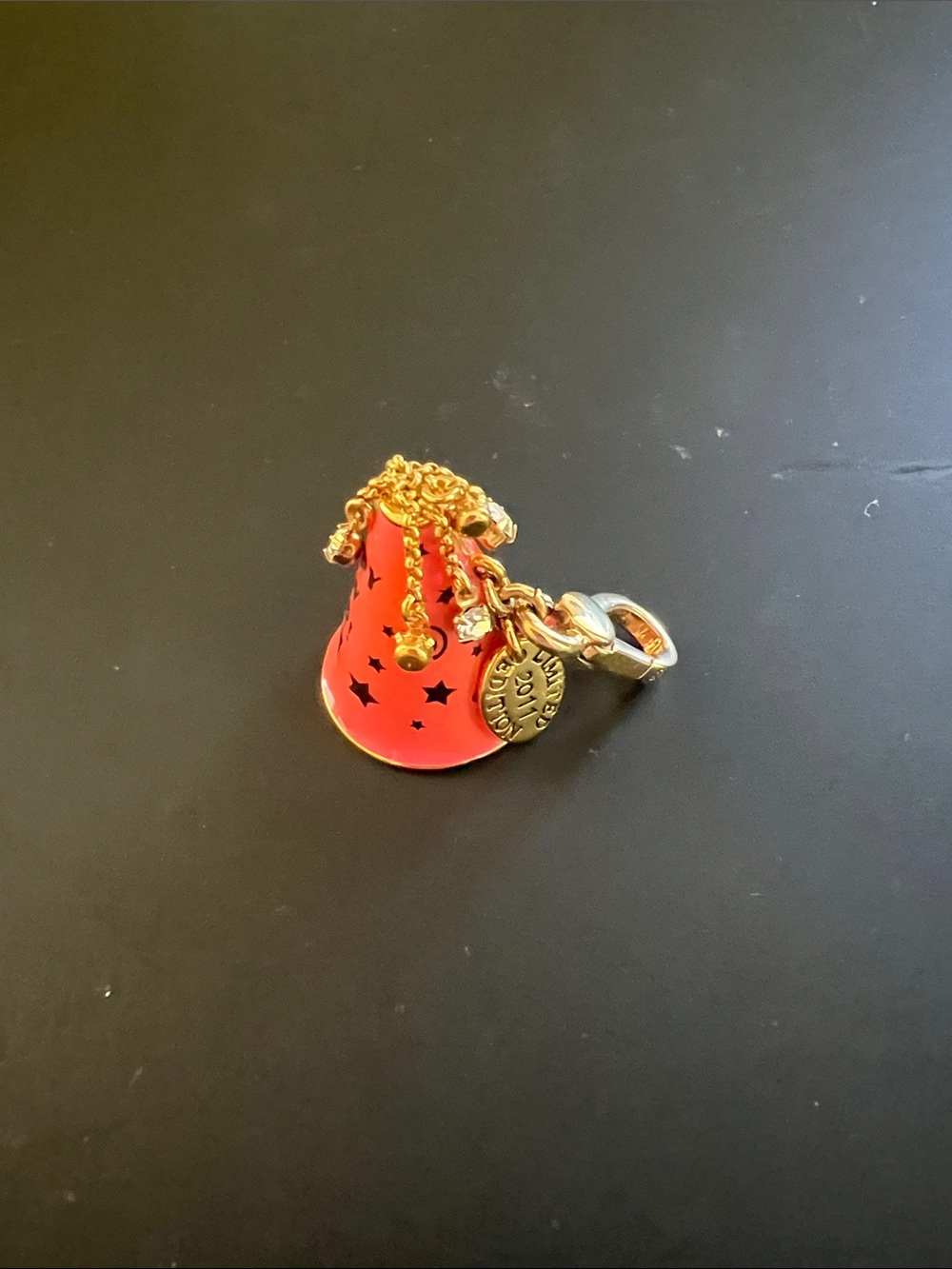 Juicy Couture Gold-Tone Party Hat Charm Brooch